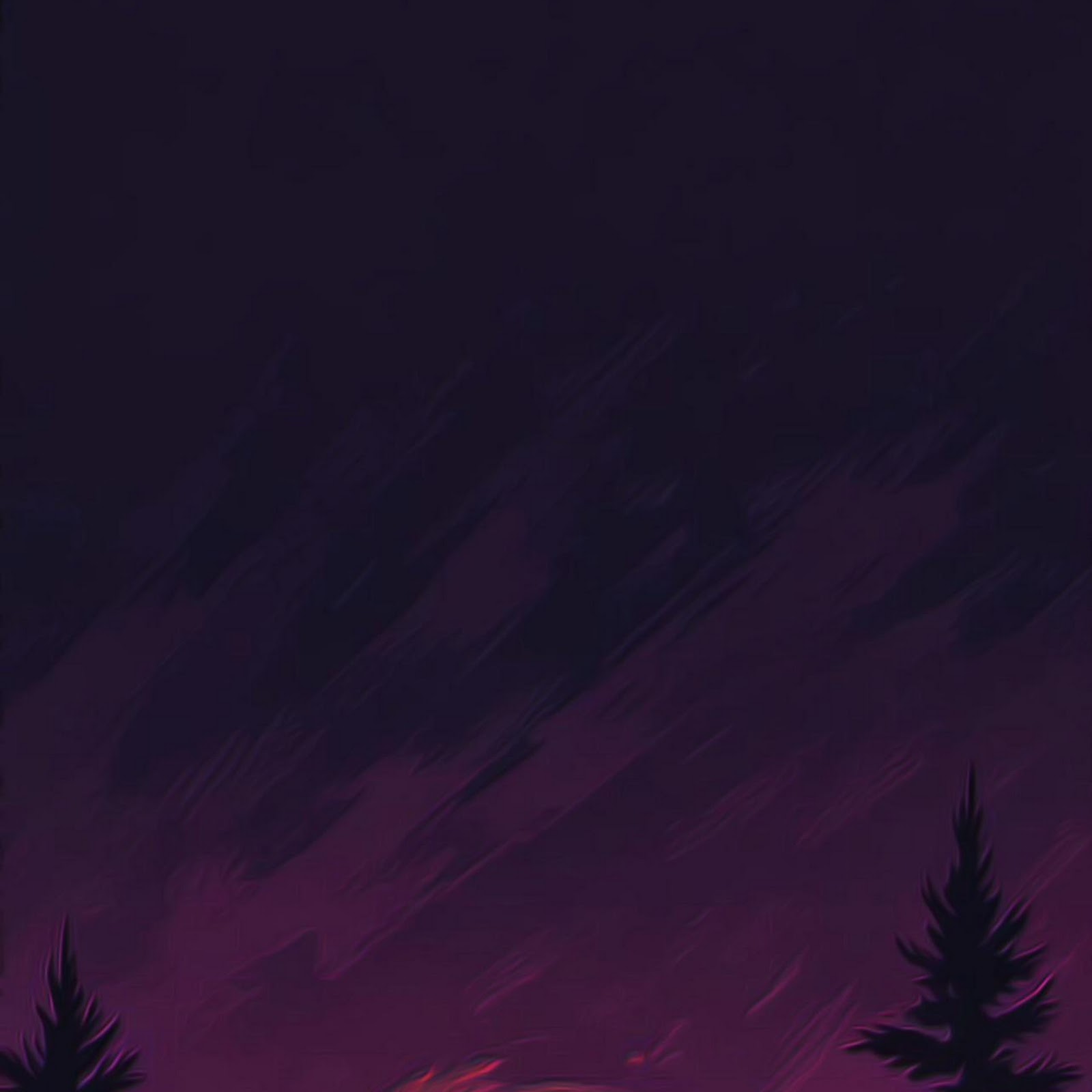 Download Sunset Behind Pine Forest Full HD iPhone