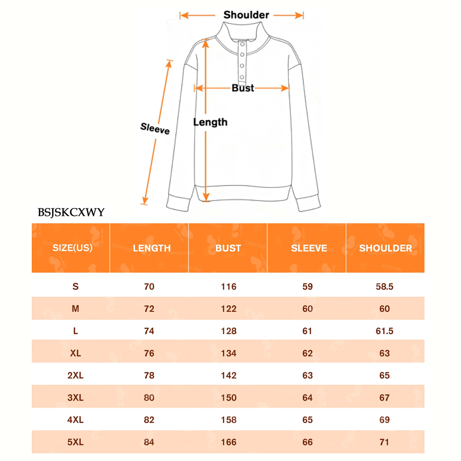 AOP White Metal Button Long Sleeve Sweatshirt