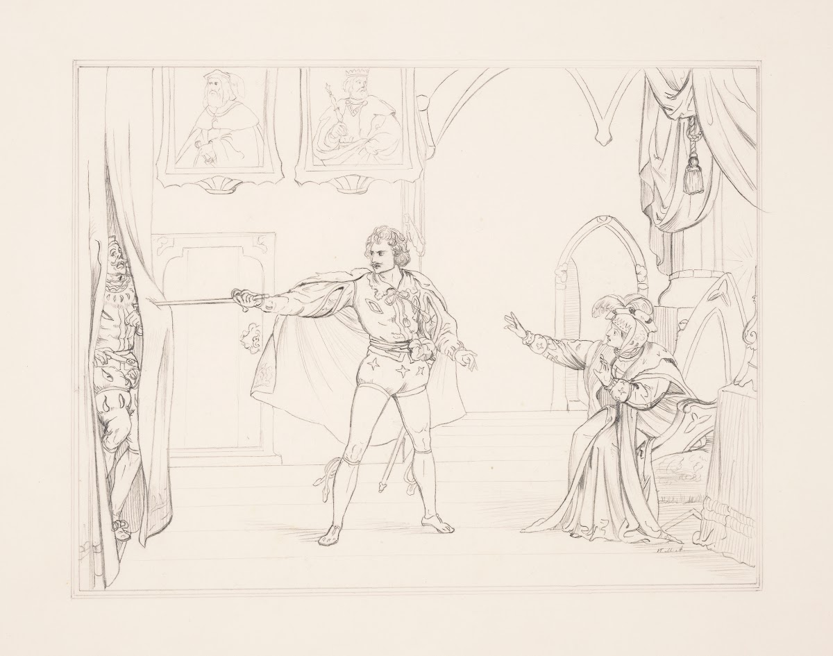How now a rat Dead for a ducat dead Hamlet act III sc IV 1848