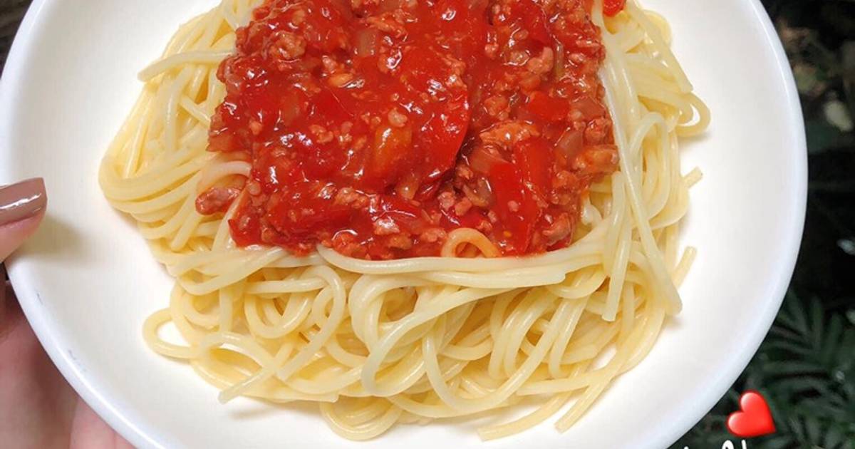 Mì Ý sốt bò bằm
