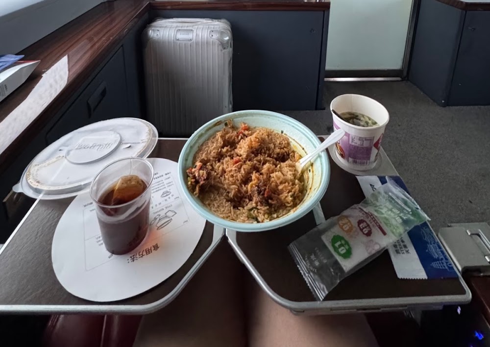 China high-speed train Business Class meal tray