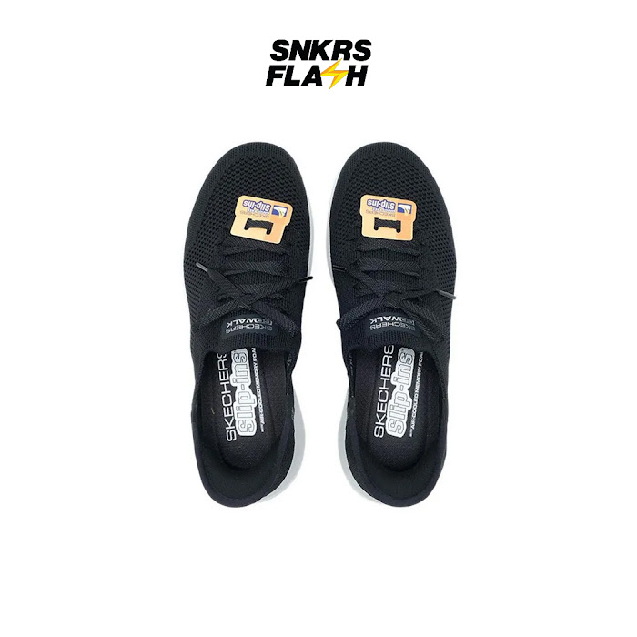 SKECHERS GO WALK JOY BLACK WHITE - Size 38.5