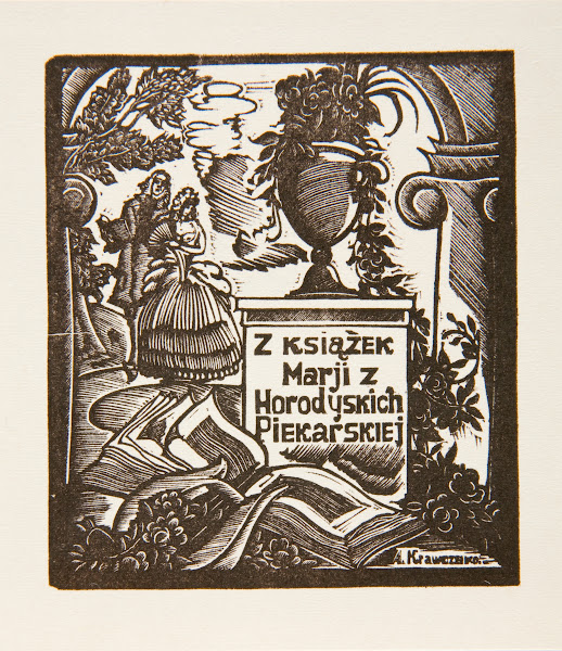 Ekslibris Marii Z Horodyskich Piekarskiej 1922