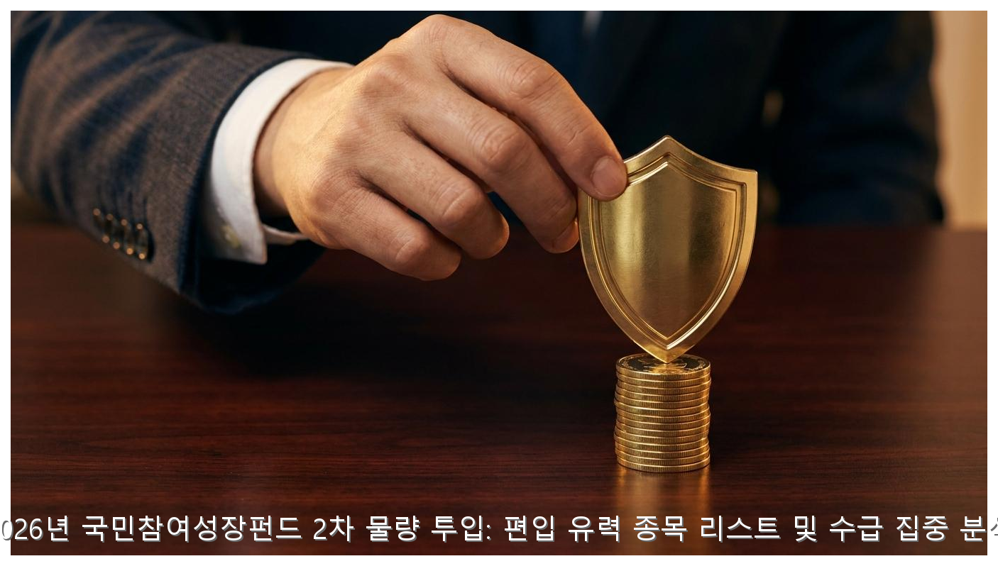 2026년 국민참여성장펀드 2차 물량 투입: 편입 유력 종목 리스트 및 수급 집중 분석 핵심 안내 및 분석 인포그래픽 (2)