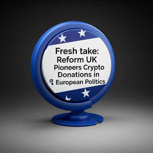 Fresh take: Reform UK Pioneers Crypto Donations in European Politics