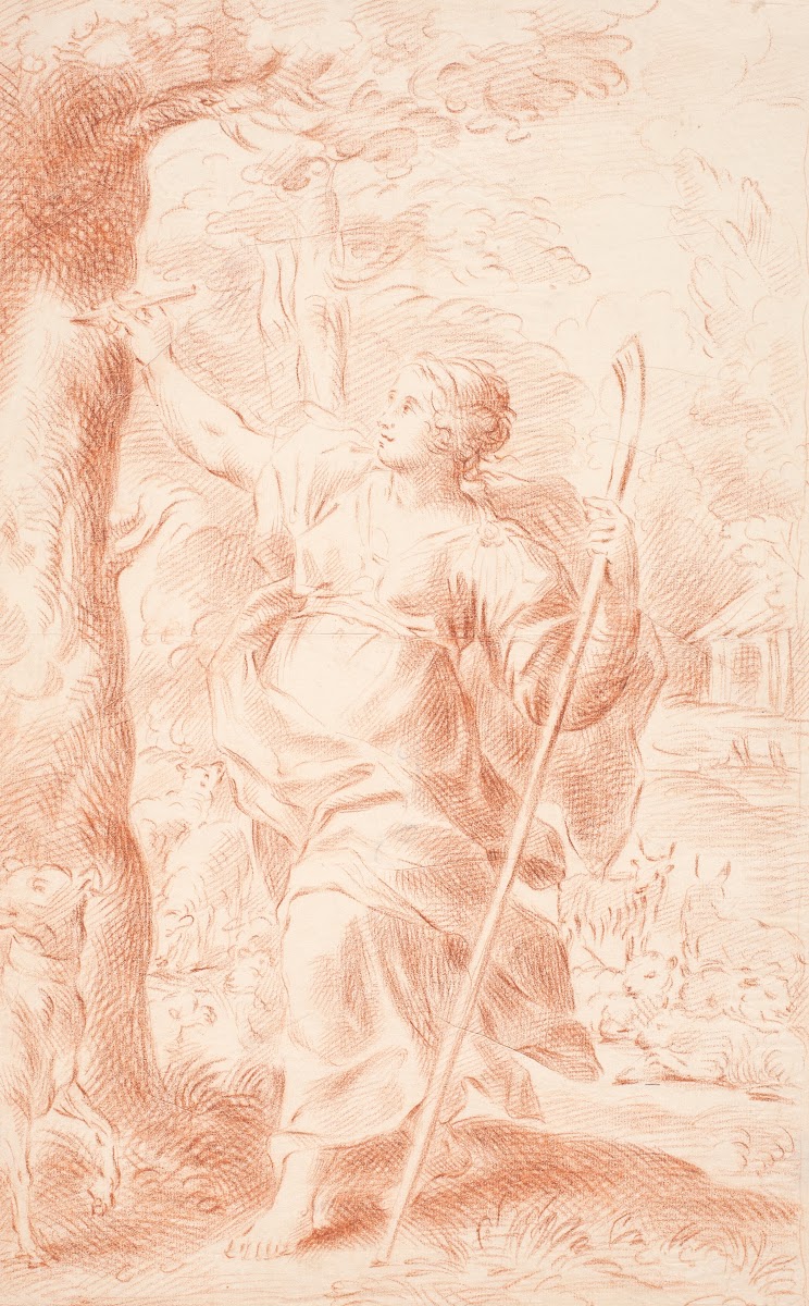 Hyrdinde der ridser i en træstamme 1686  1738