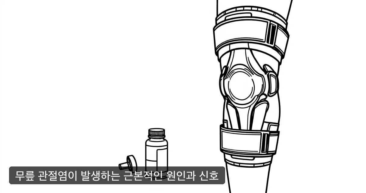 무릎 관절염이 발생하는 근본적인 원인과 신호