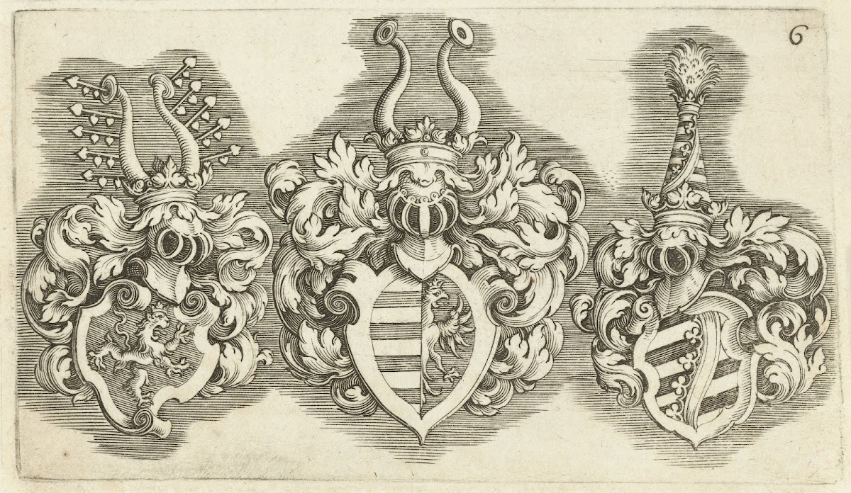 Drie wapenschilden 1611 1625