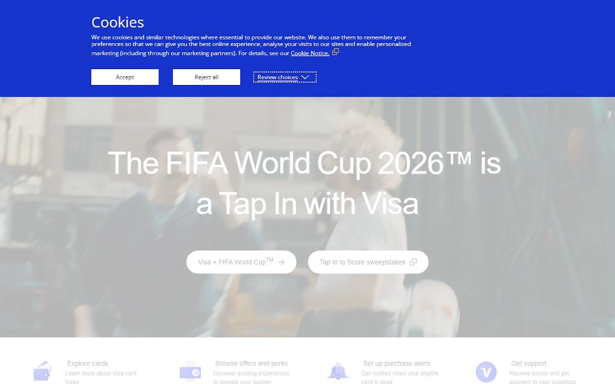 Captura de The only VisaÂ® Credit Card