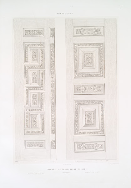 Arabesques tombeau de Saleh Saleh el Dyn ventail dune armoire ventail dun volet