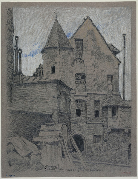 Cour dune maison 19 rue des Gobelins 1926
