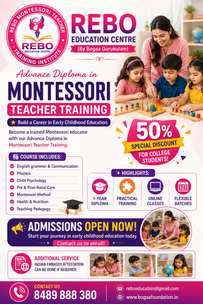 Advance Diploma in Montessori Teacher Training