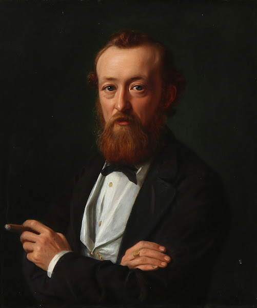 Portræt af Skibsfører senere Konsul i Bangkok Frederik Købke 1865