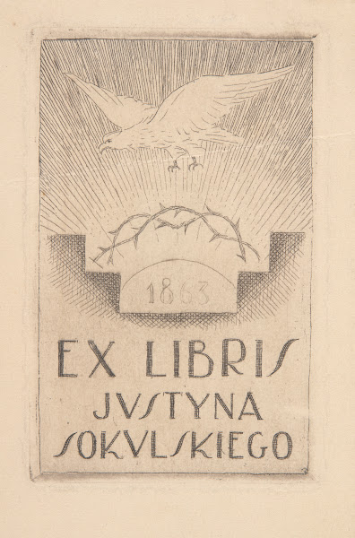 Ekslibris Justyna Sokulskiego 1872 1949 1927