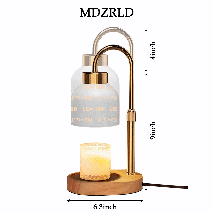 Wooden Base Wax Melting Lamp