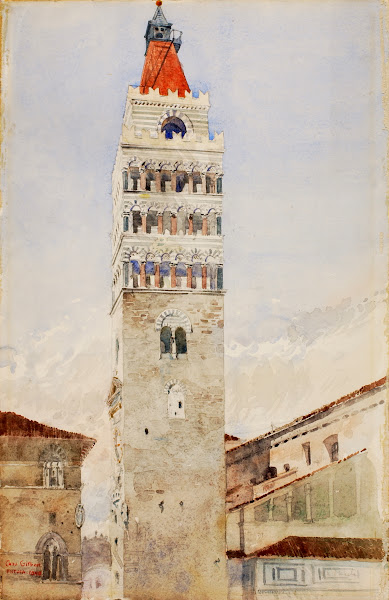 Cathedral Tower Pistoia Italy 1898