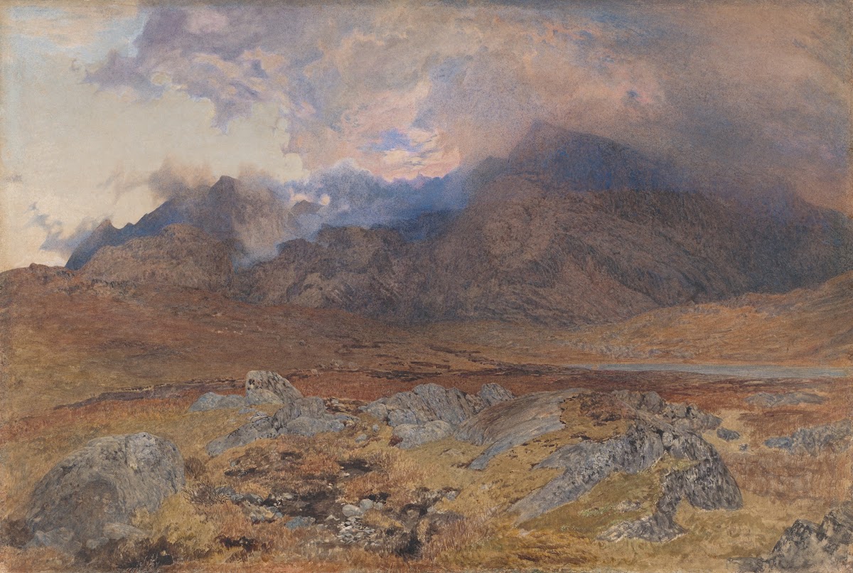 Snowdon after an April Hailstorm ca 1857