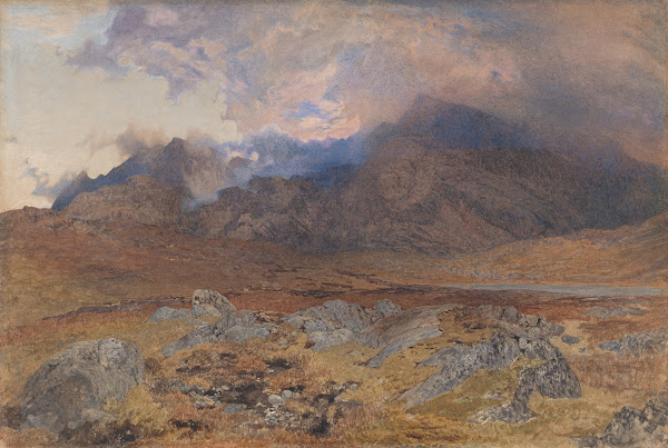 Snowdon after an April Hailstorm ca 1857