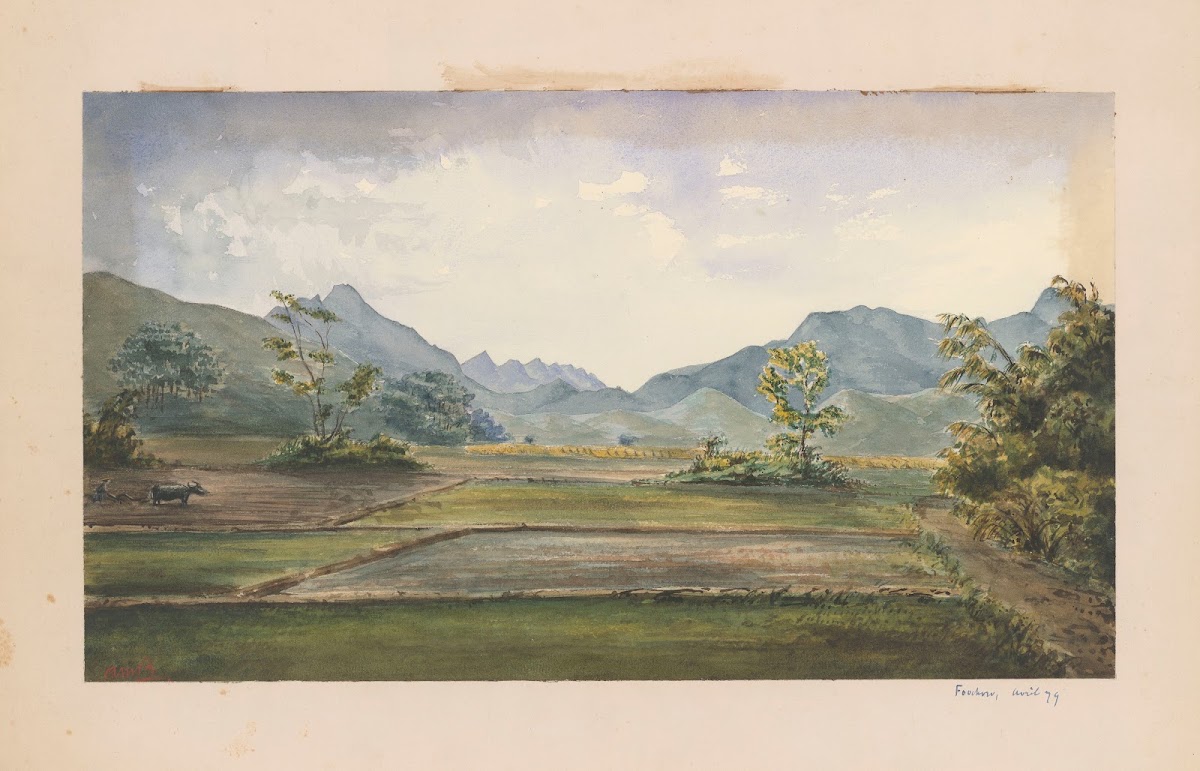 25 aquarelles par Auguste Mouillesaux de Bernières Pl01 1879