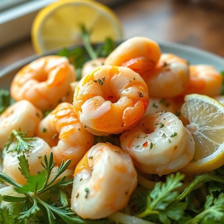 Easy Lemon Dill Shrimp Salad Recipe for Dinner: Quick & Tasty finished