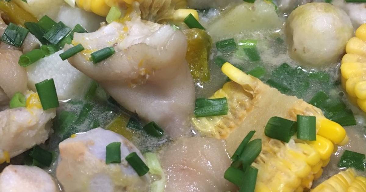 Móng giò hầm rau củ