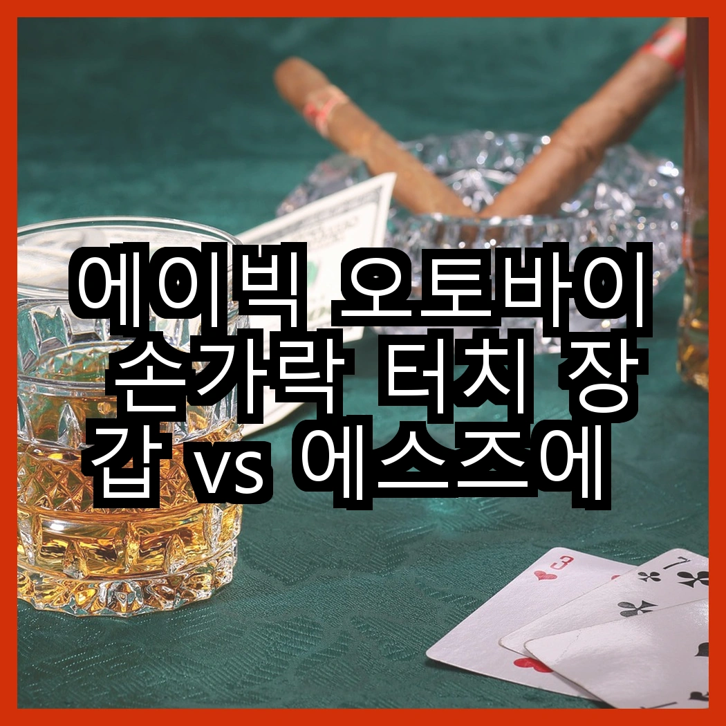 에이빅 오토바이 손가락 터치 장갑 vs 에스즈에 방한 발열 장갑, 어떤 선택이 더 좋을까? 썸네일