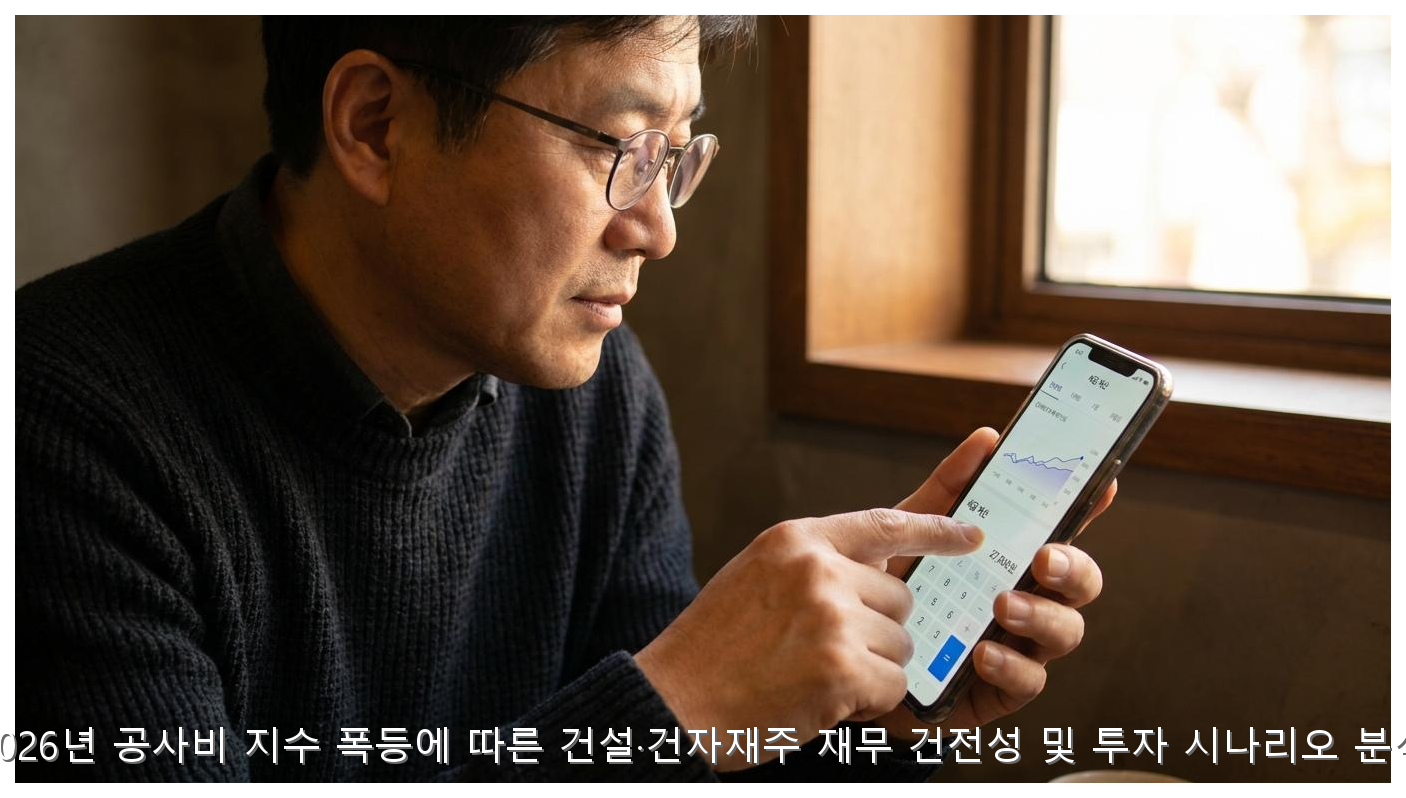 2026년 공사비 지수 폭등에 따른 건설·건자재주 재무 건전성 및 투자 시나리오 분석 핵심 안내 및 분석 인포그래픽 (8)