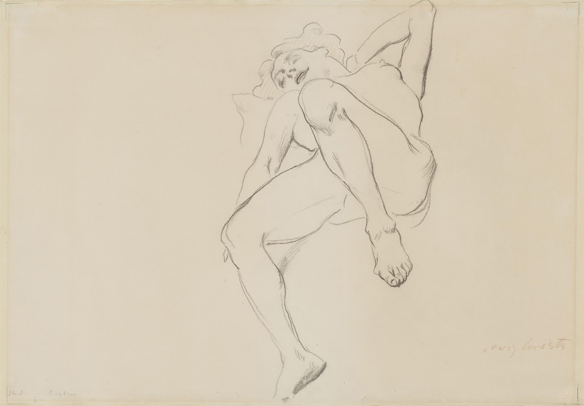 Liegender Frauenakt Studie Ariadne 1913
