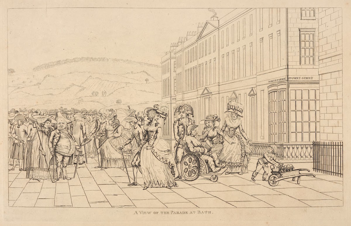 A view of the parade at Bath 1780