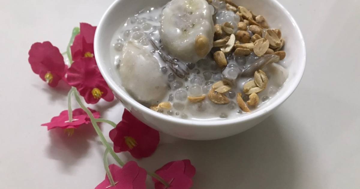 Chè chuối bột báng