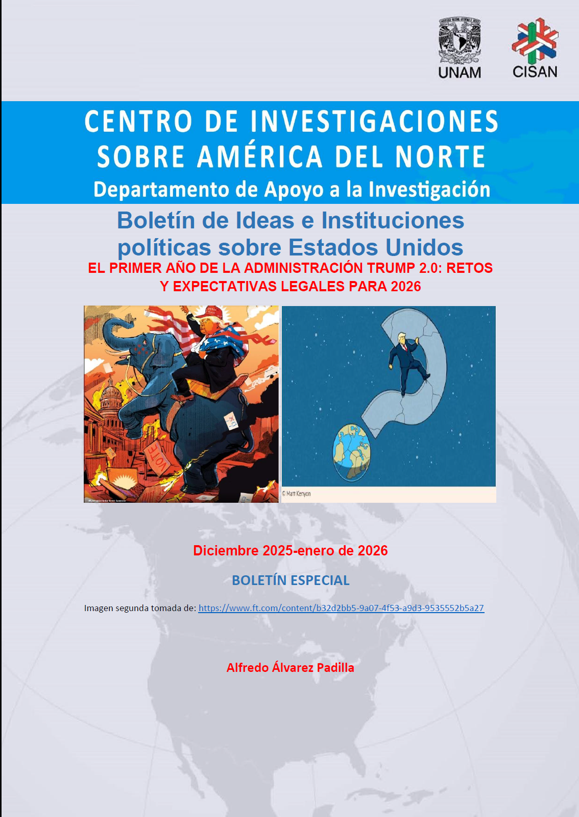 Portada del boletín