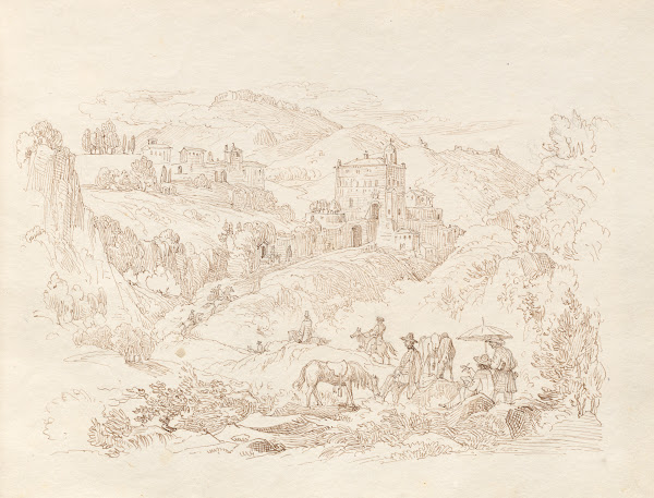 Album with Views of Rome and Surroundings Landscape Studies page 43a Roman Lands