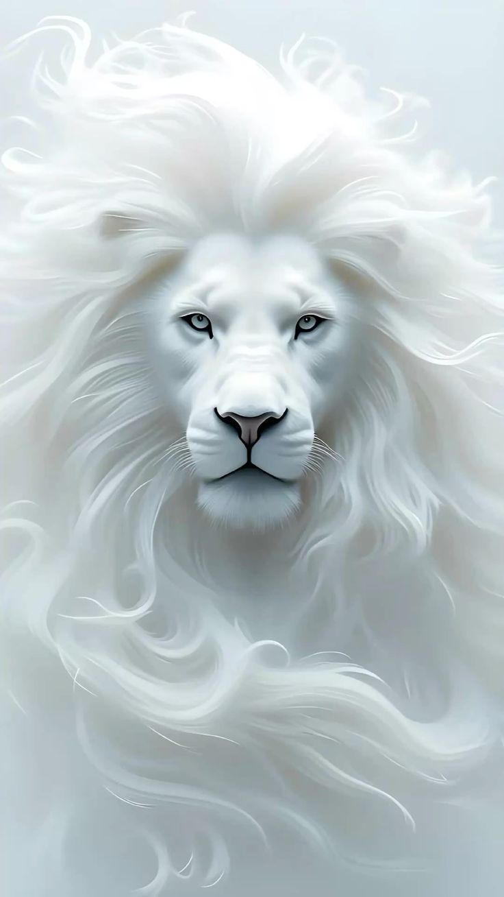 White Lion Face Picture
