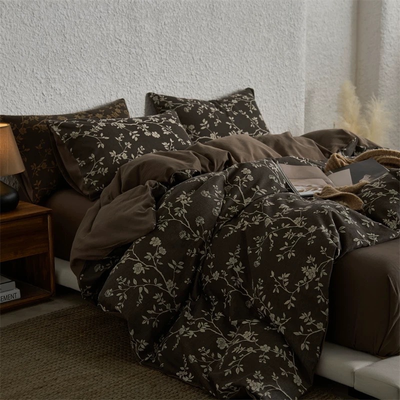 Vintage Bedding Set, Cotton, Jacquard Look