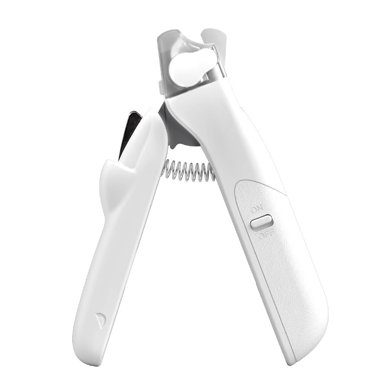 Nail clipper for cats and dogs with LED light