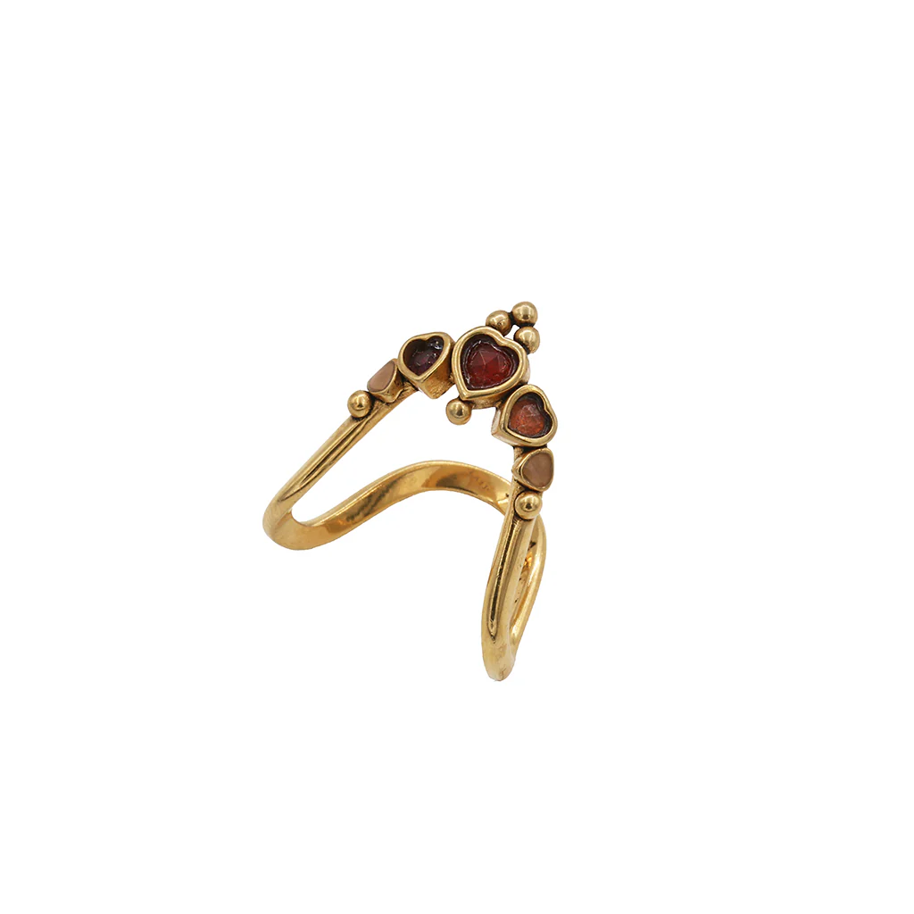 Кольцо изогнутое Sacha IV PINK