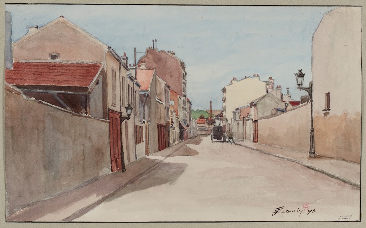 La rue Rosenwald de la rue des Morillons à la rue de Vouillé Vaugirard 1896