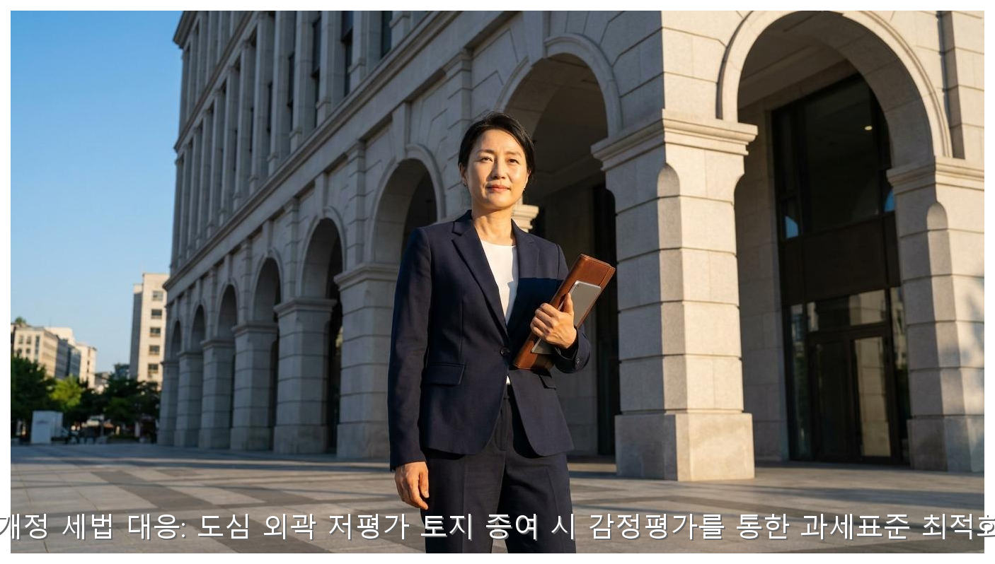 2026년 개정 세법 대응: 도심 외곽 저평가 토지 증여 시 감정평가를 통한 과세표준 최적화 가이드 핵심 안내 및 분석 인포그래픽 (6)