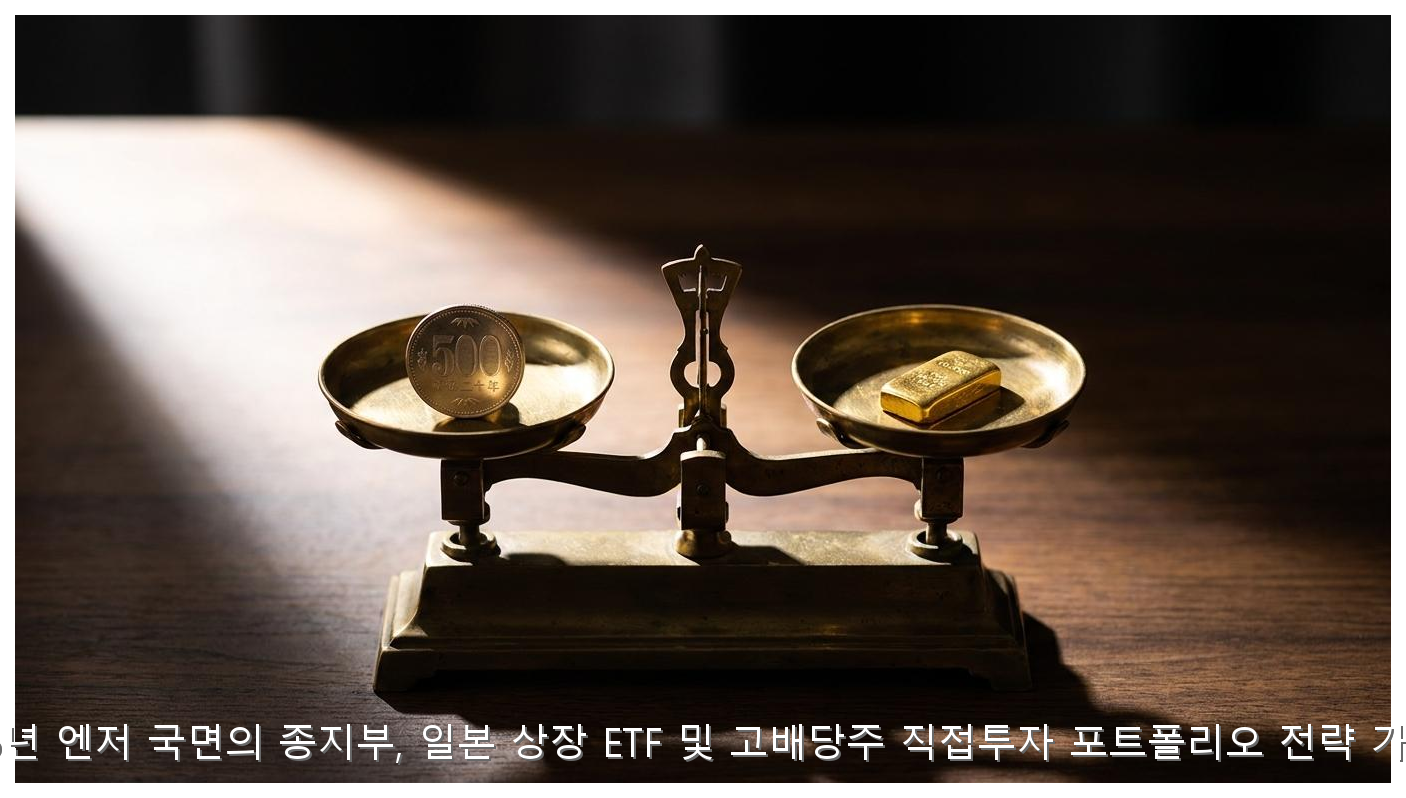 2026년 엔저 국면의 종지부, 일본 상장 ETF 및 고배당주 직접투자 포트폴리오 전략 가이드 핵심 안내 및 분석 인포그래픽 (7)