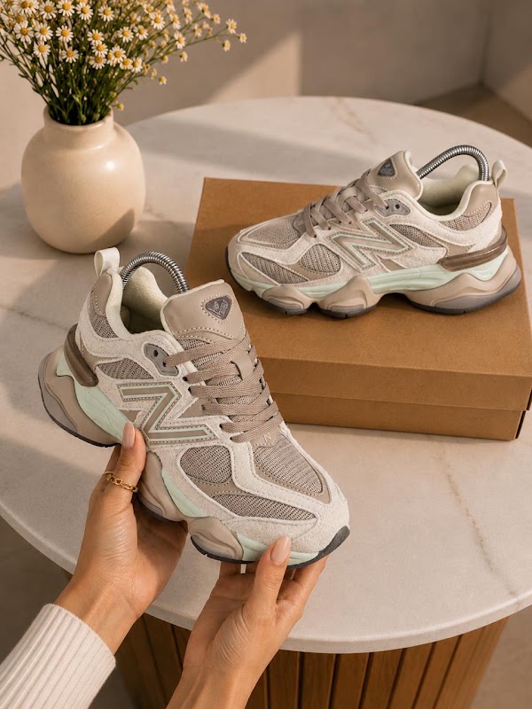 New Balance 9060 Beige Verde Menta