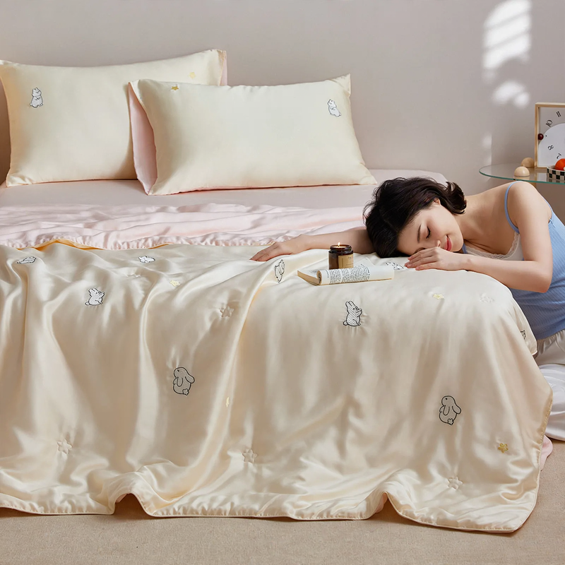 Children's summer bedding set made from Lyocell with embroidery