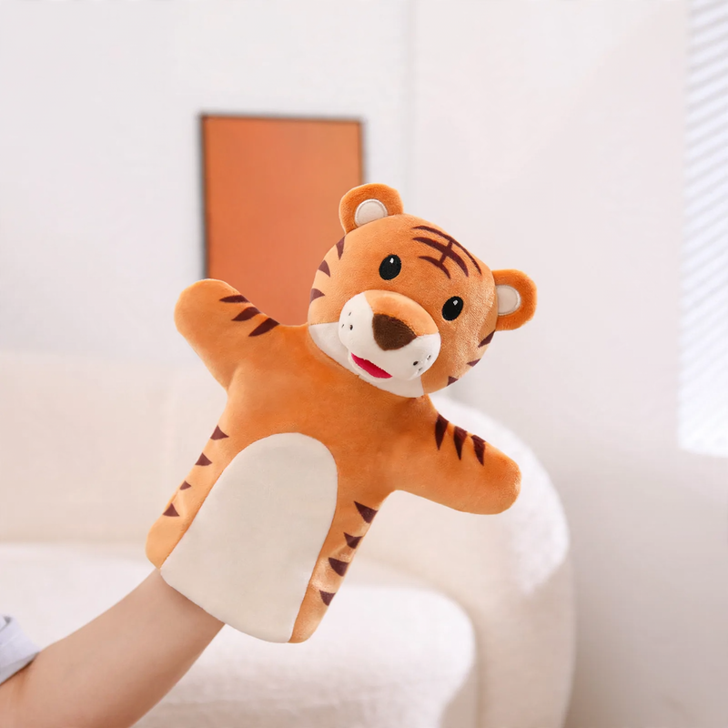Tierische Handpuppe aus Plüsch