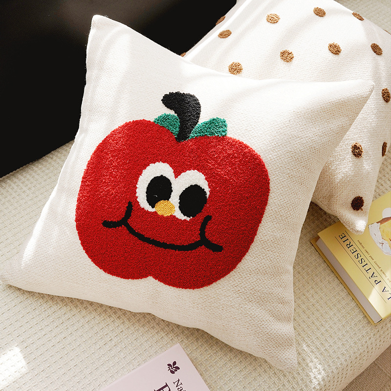 Long pillow with pattern, cotton