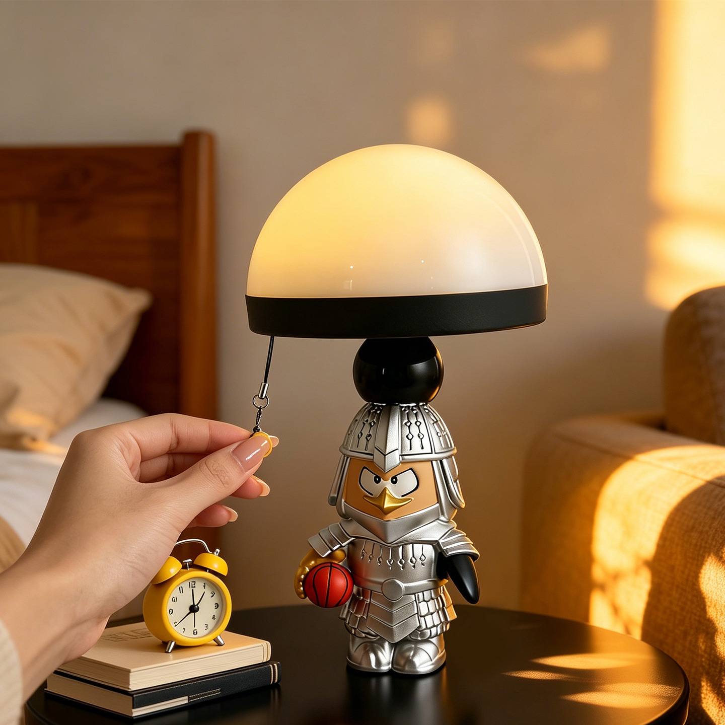 Penguin jellyfish night light with pull switch