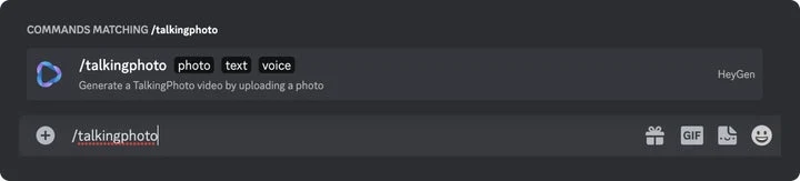 Captura de TalkingPhoto Discord Bot