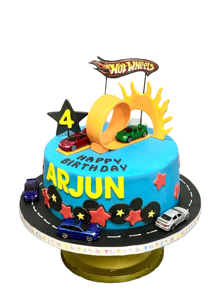 Hot Wheels Cars Birthday Cake CB-NC473