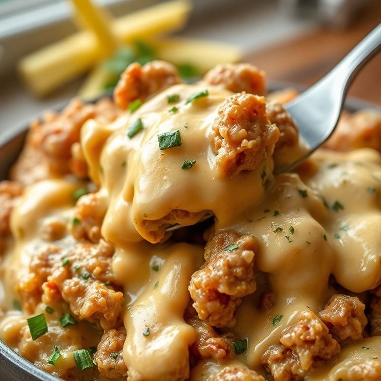 Easy Homemade Hamburger Helper with Creamy Cheese Sauce – Quick & Comforting Dinner finished