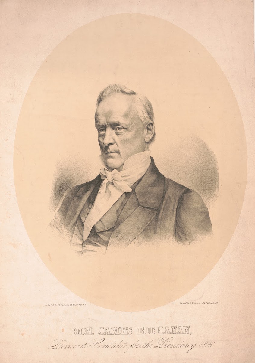 Hon James Buchanan democratic candidate for the presidency 1856 1856