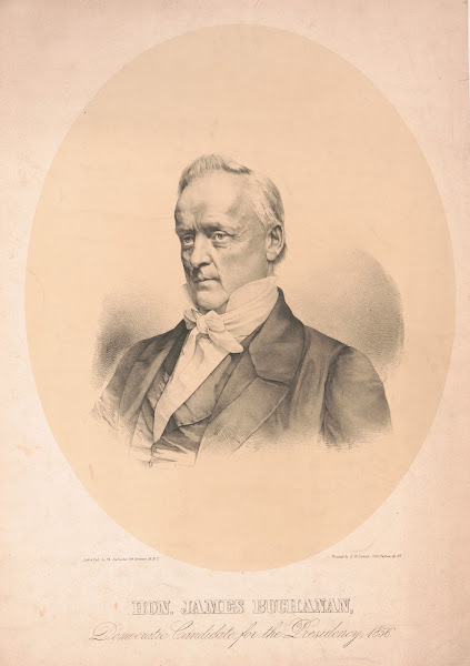 Hon James Buchanan democratic candidate for the presidency 1856 1856