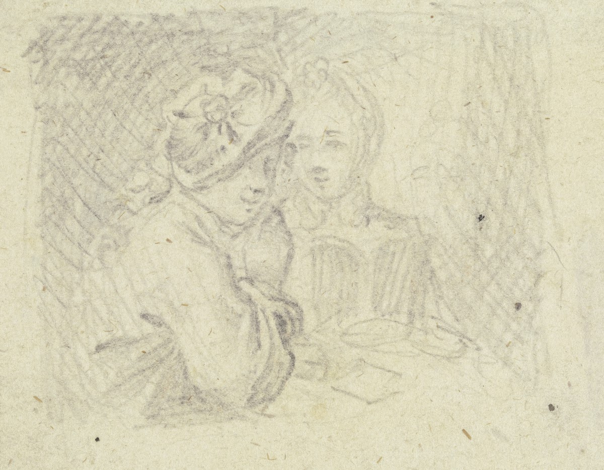 Young couple at a table